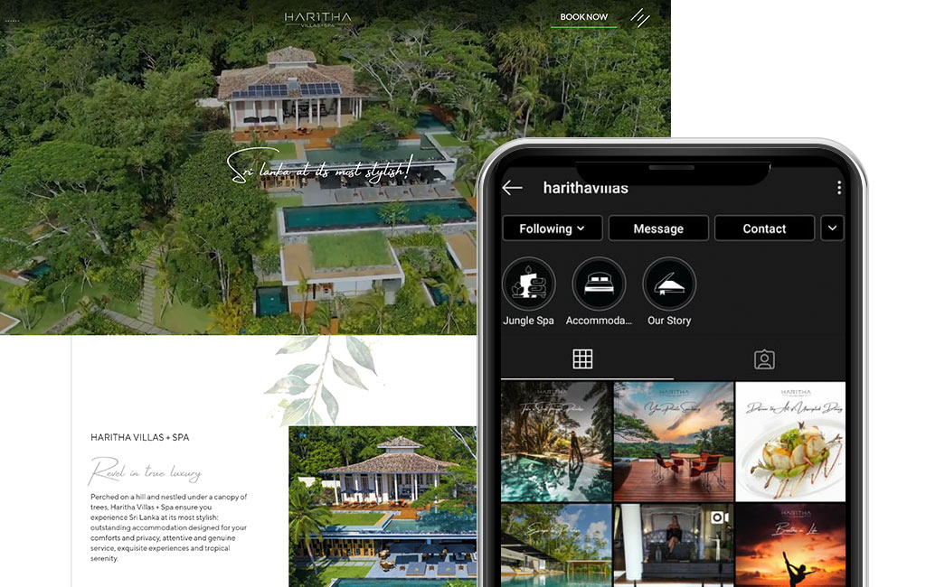 Haritha Villas Website Design