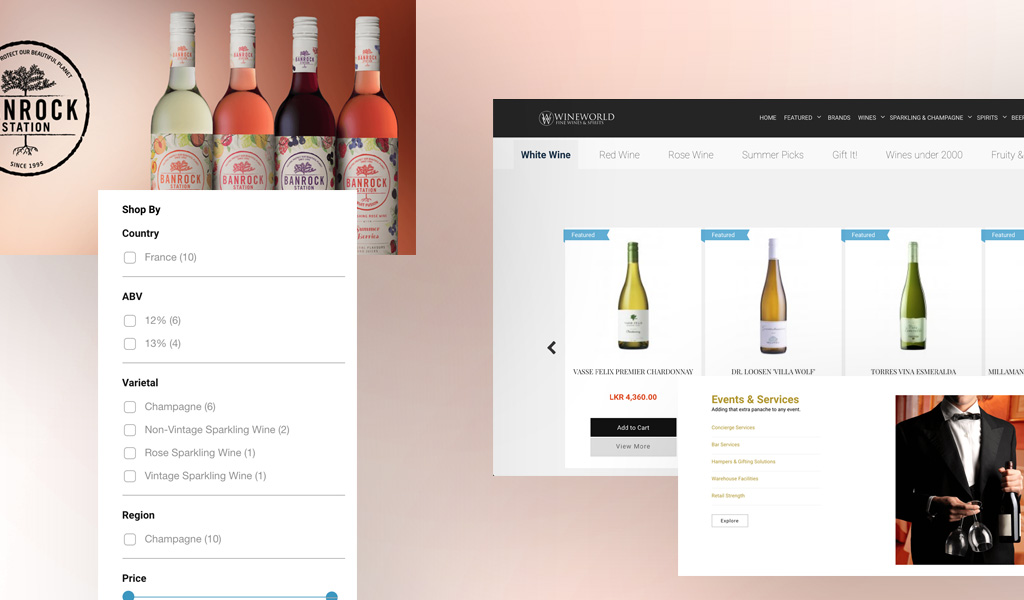 Website of Wine World