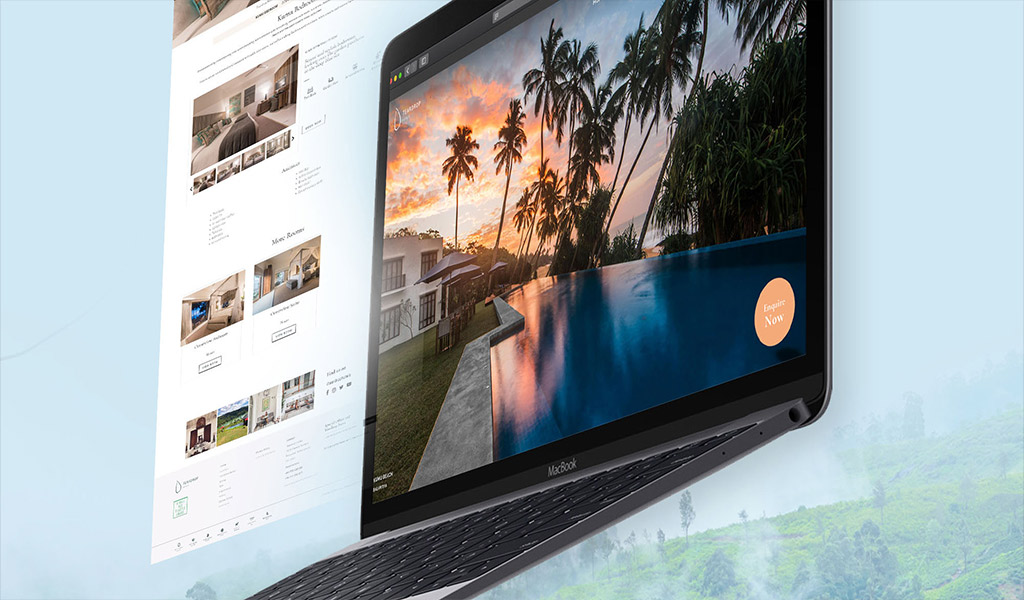 Teardrop Hotels and resort website design and development done by Antyra Solutions